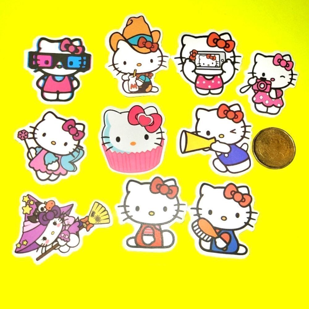 3/$20 brand new 10x waterproof hello kitty stickers